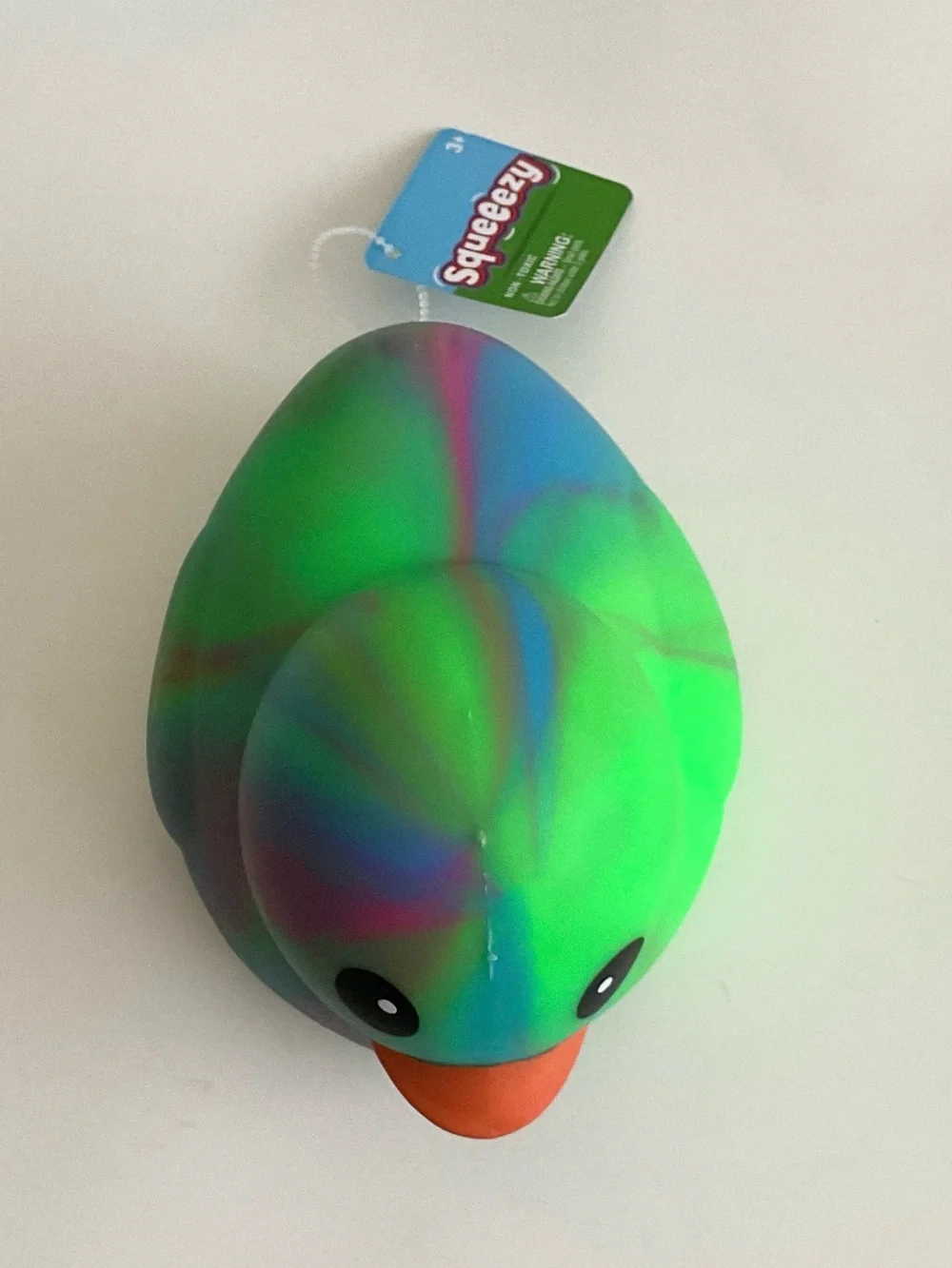 Sunny Days Jumbo Squeezy Duck XL Tie Dye Squishy Sensory Fidget NEW